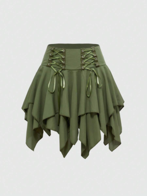 Asymmetric Goth Skirt